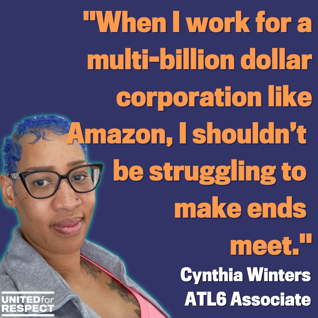 forrespect's tweet photo. @Amazon execs have been QUICK to build facilities & warehouses in Georgia & Atlanta but when it comes time to paying their associates a living wage, they drag their feet.🥱
#AmazonATL #ATL6 https://t.co/6VGnaGDEpe