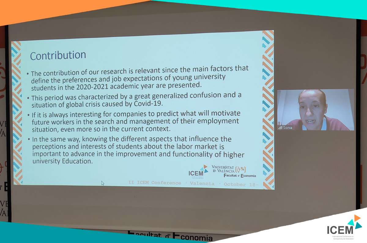 IcemConference's tweet photo. 🔔We finished the last round of presentations scheduled for #ICEM22😱. The 2️⃣core themes were:
👉Entrepreneurship and agri-food sector🚜🧑🌾.
👉Entrepreneurship and education🎓.
We have enjoyed high-quality presentations🤩. You can see a few📷of the presentations⤵️. https://t.co/U0MjLuV677