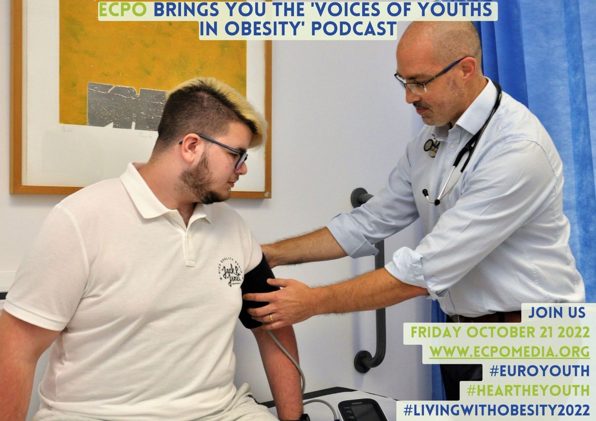 #LivingWithObesity day will focus on the lived experiences of teenagers across Europe living with, or affected by overweight or obesity. Join us this coming Friday, October 21 2022, for our “Living with Obesity Campaign Day - Voices of Youth in Obesity” #euroyouth #heartheyouth