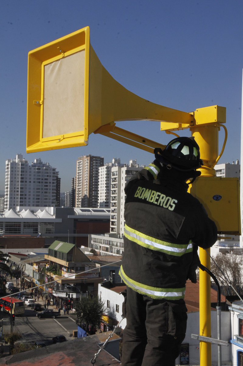 📣SISTEMA•ALARMA📣 A esta hora, debido a mantención, se realizan pruebas de nuestro Sistema de Alarma Pública. 

Para tranquilidad de la comunidad, NO se registran emergencias en curso