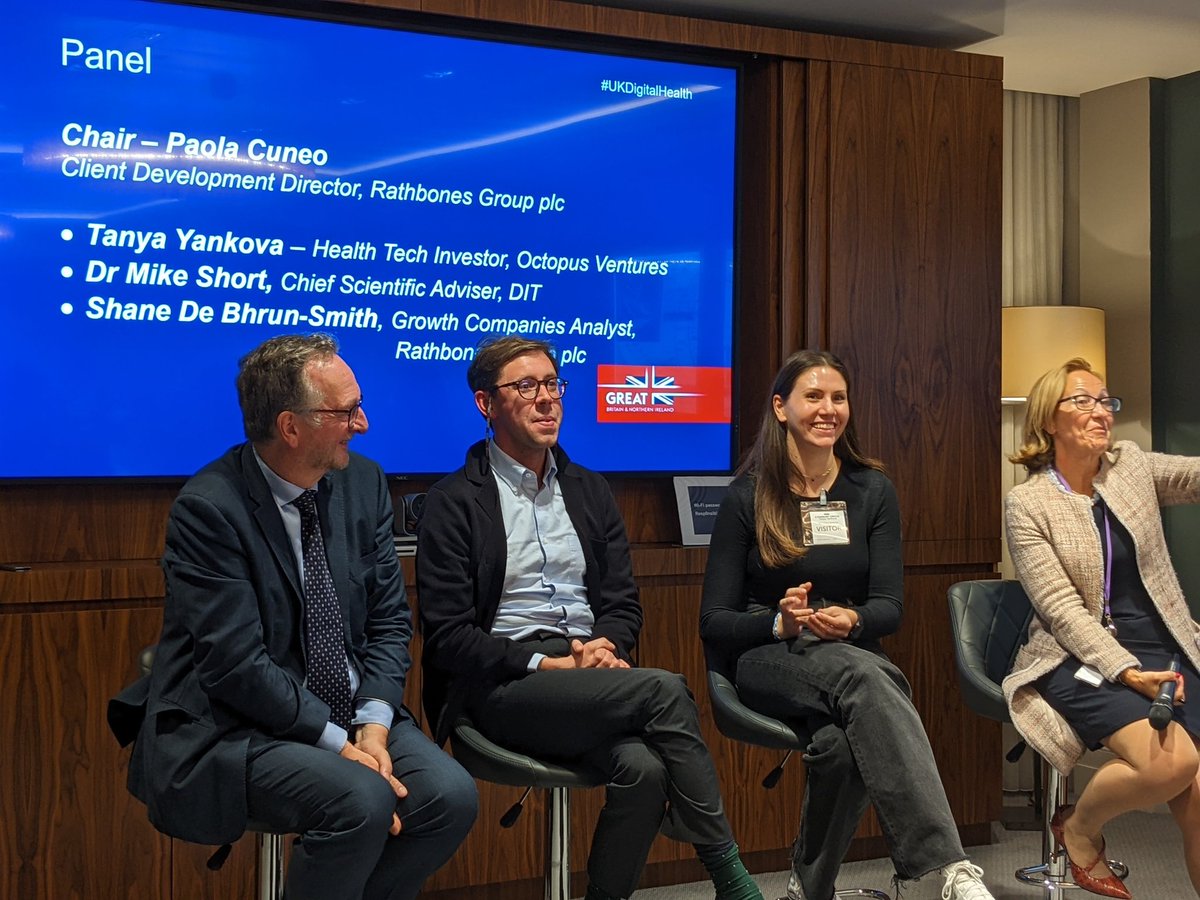 Great to be at the launch of the UK Digital Health Playbook and delighted that  <a href="/HealumLtd/">Healum</a> has been featured.  @tradegovuk  #ukdigitalhealth . Download the #UKDigitalHealth Playbook 👉 bit.ly/3T9LXHn