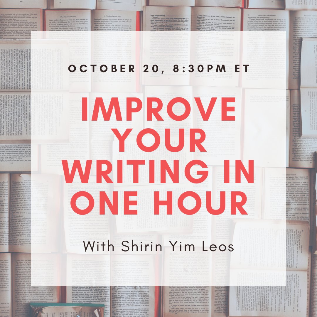 ShirinYimLeos's tweet photo. Giving a quick little hone-your-skills workshop for the Manuscript Academy @MSWLMA this Thursday, 5:30pm PT/8:30pm ET. Come along and join us! https://t.co/t2jyo5UJmt It'll be fun and interactive, and I challenge you to see if you won't be a better writer by the end of the hour. https://t.co/H0FHvmRDHs