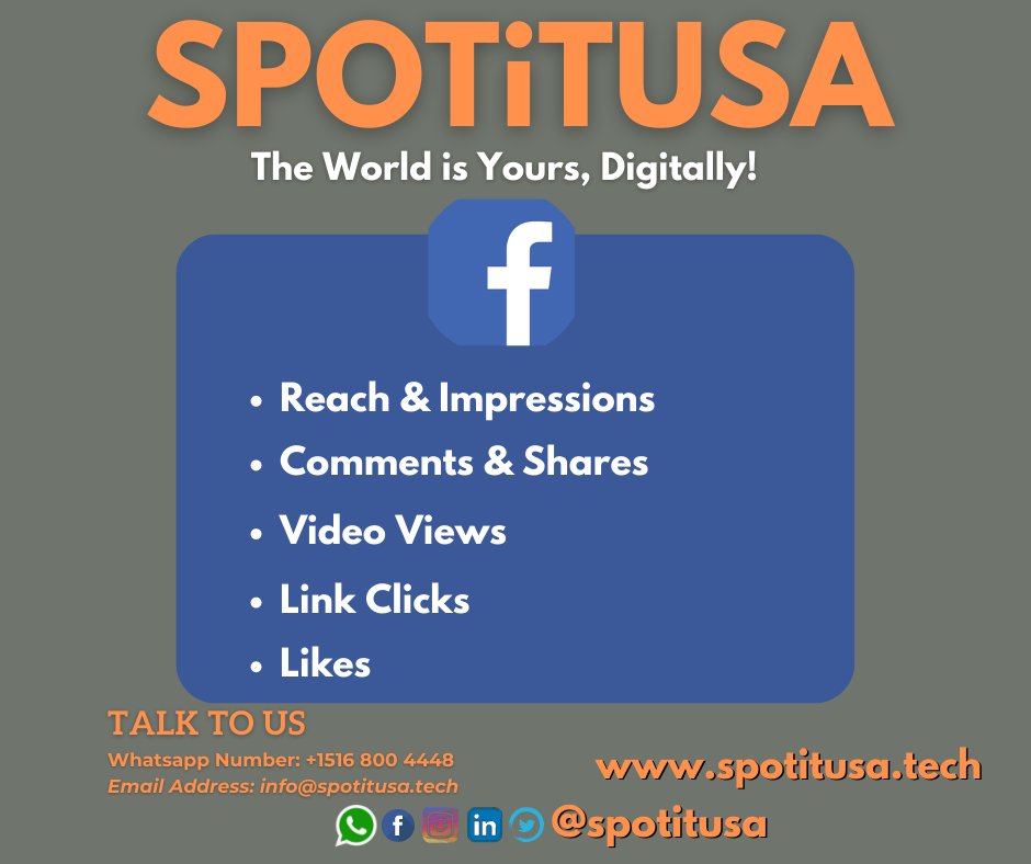SPOTITUSA's tweet photo. Social media metrics and KPIs are values used by digital marketing and social media marketers to measure the performance of social media campaigns. 
Learn more about KPIs track at https://t.co/qWS1aQ42IB  
 
Follow us on other platforms: 
https://t.co/vsjaU6W5zQ https://t.co/W0PhBOjF9V