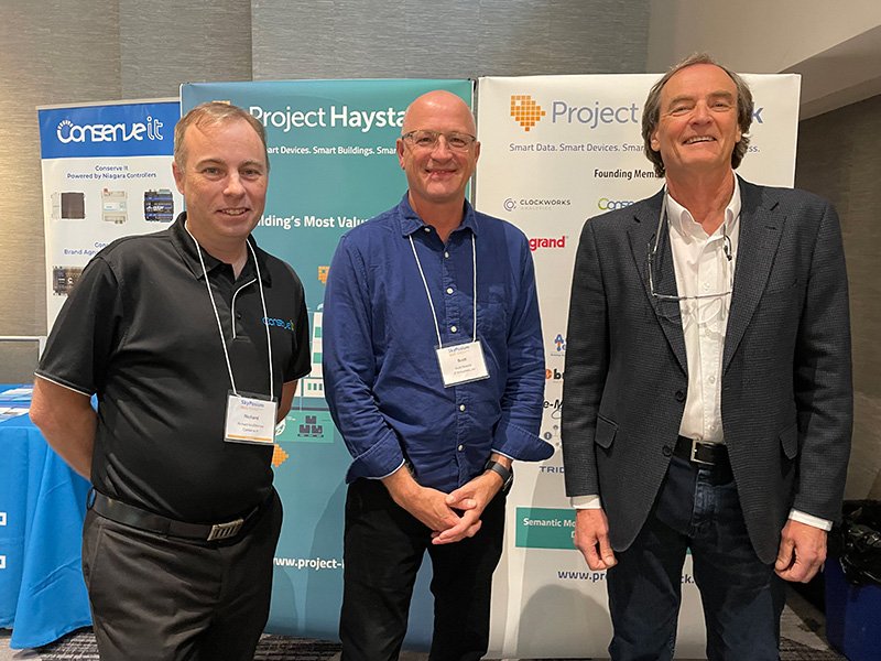 haystackTagging's tweet image. Our Haystack Booth and Team at @SkyFoundry SkyPosium 2022 in Washington, DC. @richiemac_77 Richard McElhinney, @scottm_j2inn B. Scott Muench and John Petze. #projecthaystack #haystacktagging