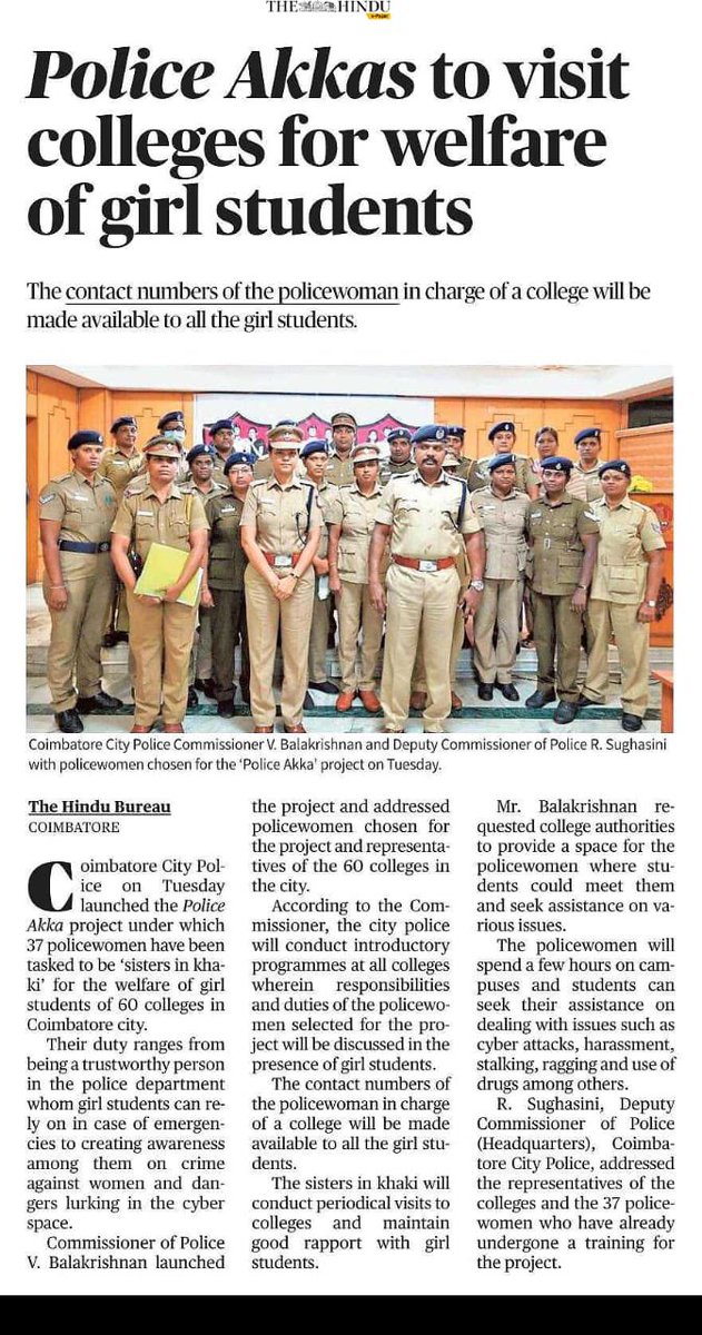 ipspolicetn's tweet photo. Police Akka is trained in active listening, non-judgmental communication and non-overbearing attitude to address the girl students problems confidentially. @CMOTamilnadu @tnpoliceoffl @CheveningAA https://t.co/y3IcZ3S2PE