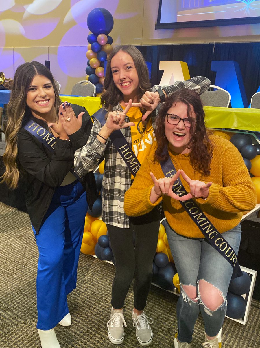 fslattamuc's tweet photo. A HUGE congratulations to all of our Fraternity and Sorority members for being a part of this years TAMUC Homecoming Court 💙💛 
See you all Saturday! https://t.co/7RfPlBjQOm