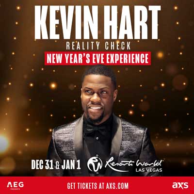 Spending your #NYE in #LasVegas? If you are, we have two can't miss performances at Resorts World Theatre from @KevinHart4real! Get presale tickets NOW with code 'AEG2022' axs.com/series/15734/k…