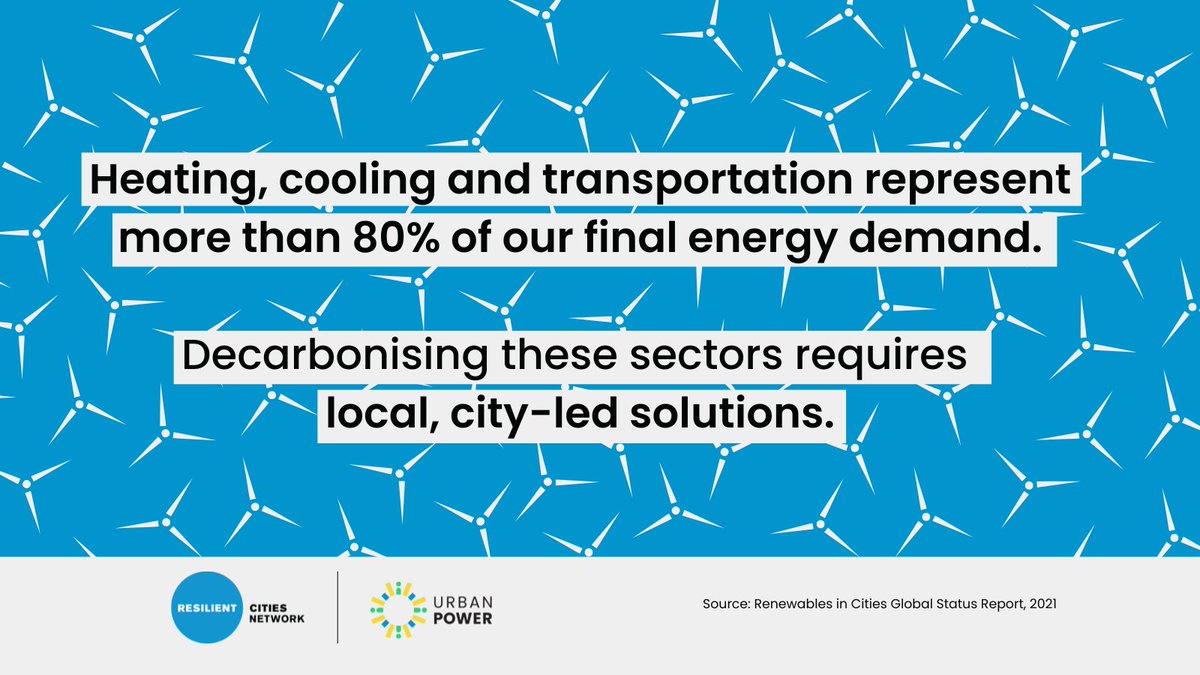 Cities have a crucial role to play in leading a just & equitable transition away from high-polluting energy sources & towards increased energy access for vulnerable populations. #RCities is committed to supporting cities to build #EnergyResilience & shape a #netzero world.