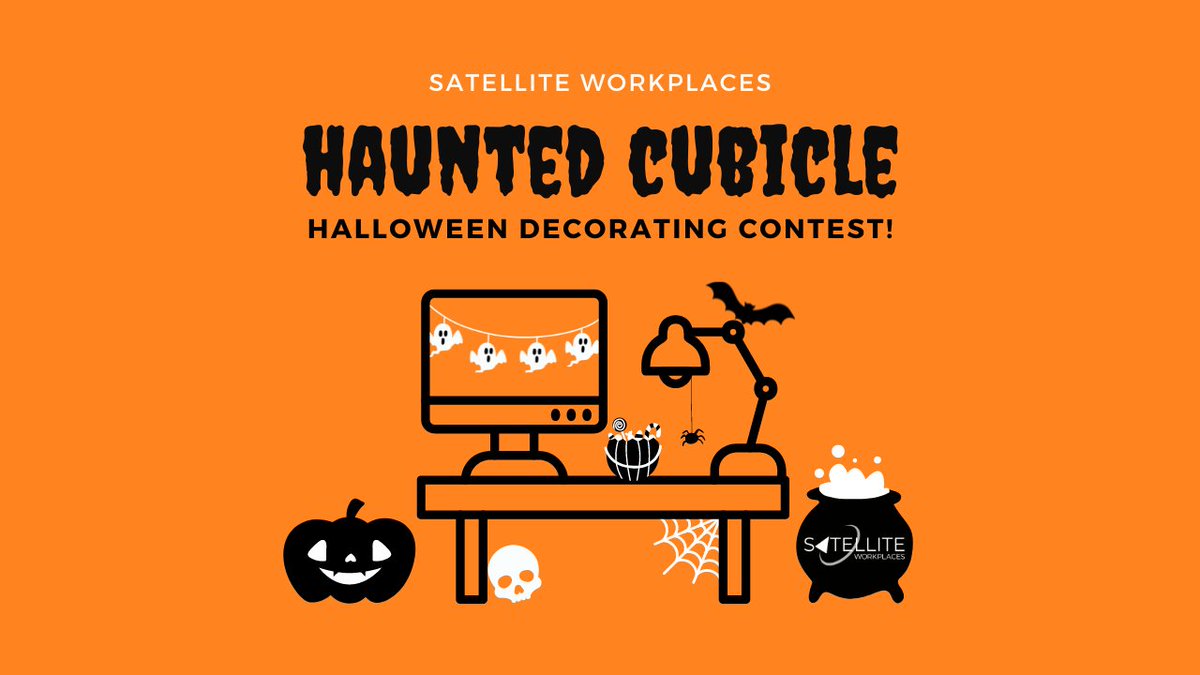 This #October, we’re decorating a “haunted cubicle” at each Satellite location. Join the frightful fun by contributing a decoration (or two) of your own. The location with the most spooktacular cubicle will win a special treat! 

Winner announced Mon, Oct. 31st #Halloween!