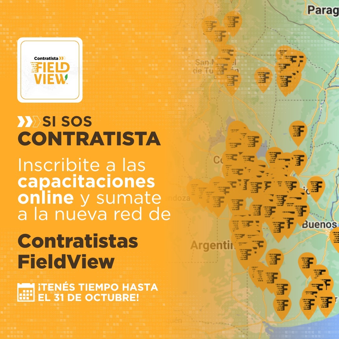 ¡Sumate GRATIS y ONLINE a la Red de #ContratistasFIELDVIEW!

📚 Capacitaciones: bit.ly/TallerContrati…
📍 Mapa: bit.ly/MapaContratist…
⚙️ Compatibilidad con FieldView: bit.ly/Compatibilidad…

Hagamos HOY la agricultura del FUTURO 
🚜🌽🌱🌻🌾📲
<a href="/FieldViewArg/">FieldView Argentina</a> @Bayer4CropsAR