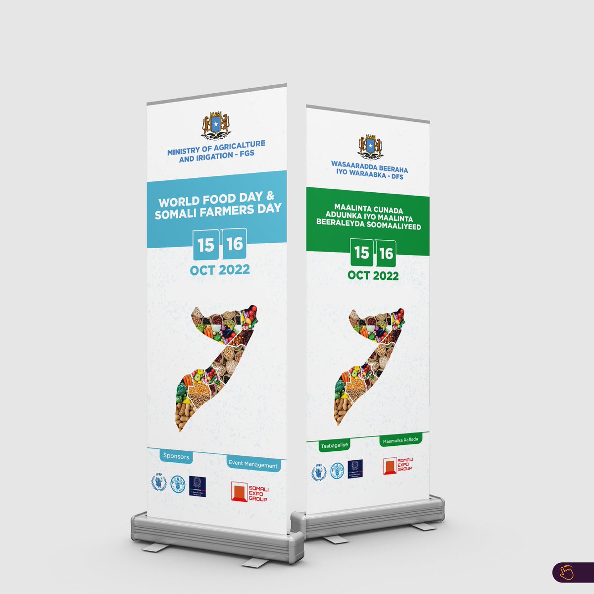 Hiigsitech's tweet photo. We’re very proud and privileged to Brand the world food day and somalis farmers day event.
 #worldfoodday #somalifarmersday  #hiigsitechnology #hiigsitech #hiigsi  #design #eventdesigner #logodesignservices https://t.co/1T8DX2mez4