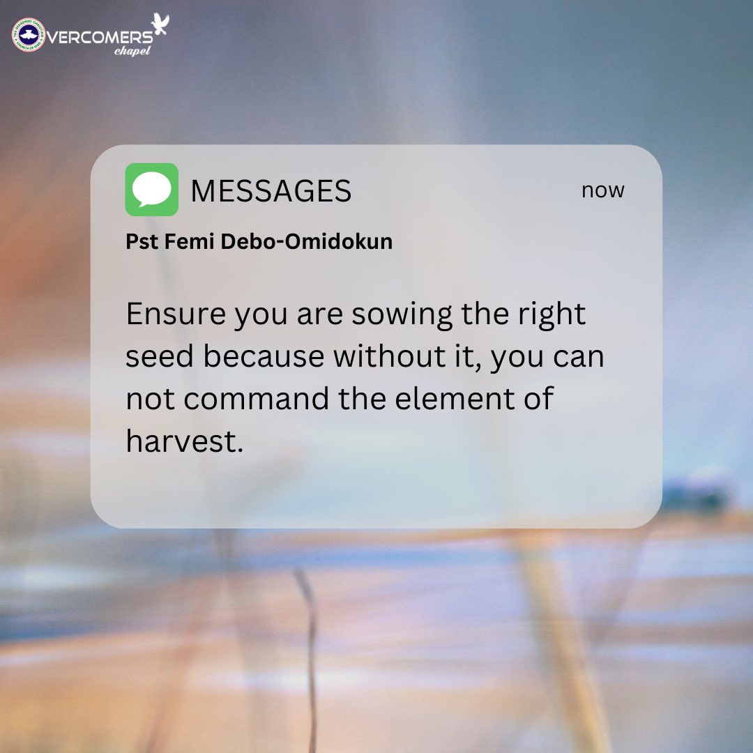 OvercomersRCCG's tweet photo. #ThePowerofHarvest
#MonthofHarvest https://t.co/pHxyZcJDlT