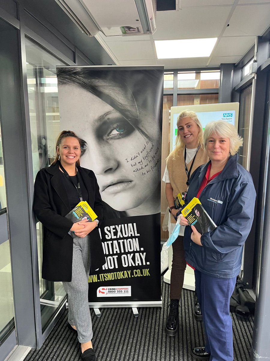 LouiseWatson27's tweet photo. Raising awareness event at A&amp;E about exploitation and increasing safety. Aspire social worker, police and health speaking to staff and members of the public. Over half way through Week of Action and so much has been achieved already! Roll on tomorrow. @PhoenixJdiv1 @The_SK_Family https://t.co/jxlgstEcf1