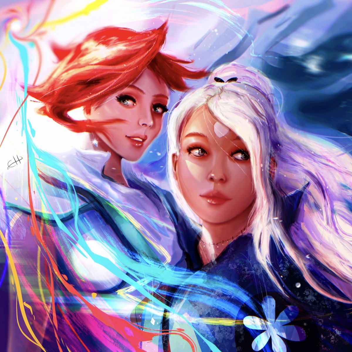 emilyhodgsonart's tweet photo. Finally finished my painting for the #truecolorsdtiys challenge! Hope I did @Rossdraws proud 🥰🌈 #rossdraws https://t.co/04JaA0uR4P