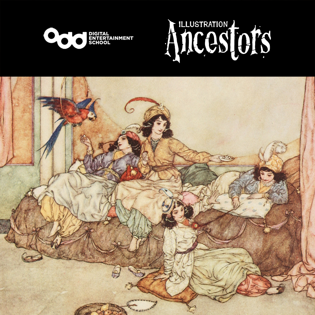 odd_school's tweet photo. No âmbito do nosso Programa de Ilustração, celebramos neste mês de Outubro grandes Ilustradores que já nos deixaram. Começando por:

Edmund Dulac (1882 - 1953)

#illustration #ilustração #illustrator #ilustrador https://t.co/kNcTLwMw65
