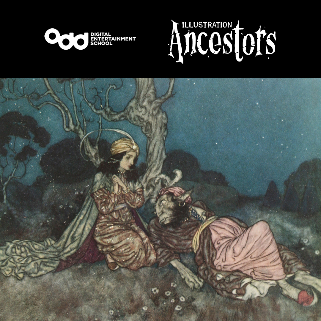 odd_school's tweet photo. No âmbito do nosso Programa de Ilustração, celebramos neste mês de Outubro grandes Ilustradores que já nos deixaram. Começando por:

Edmund Dulac (1882 - 1953)

#illustration #ilustração #illustrator #ilustrador https://t.co/kNcTLwMw65