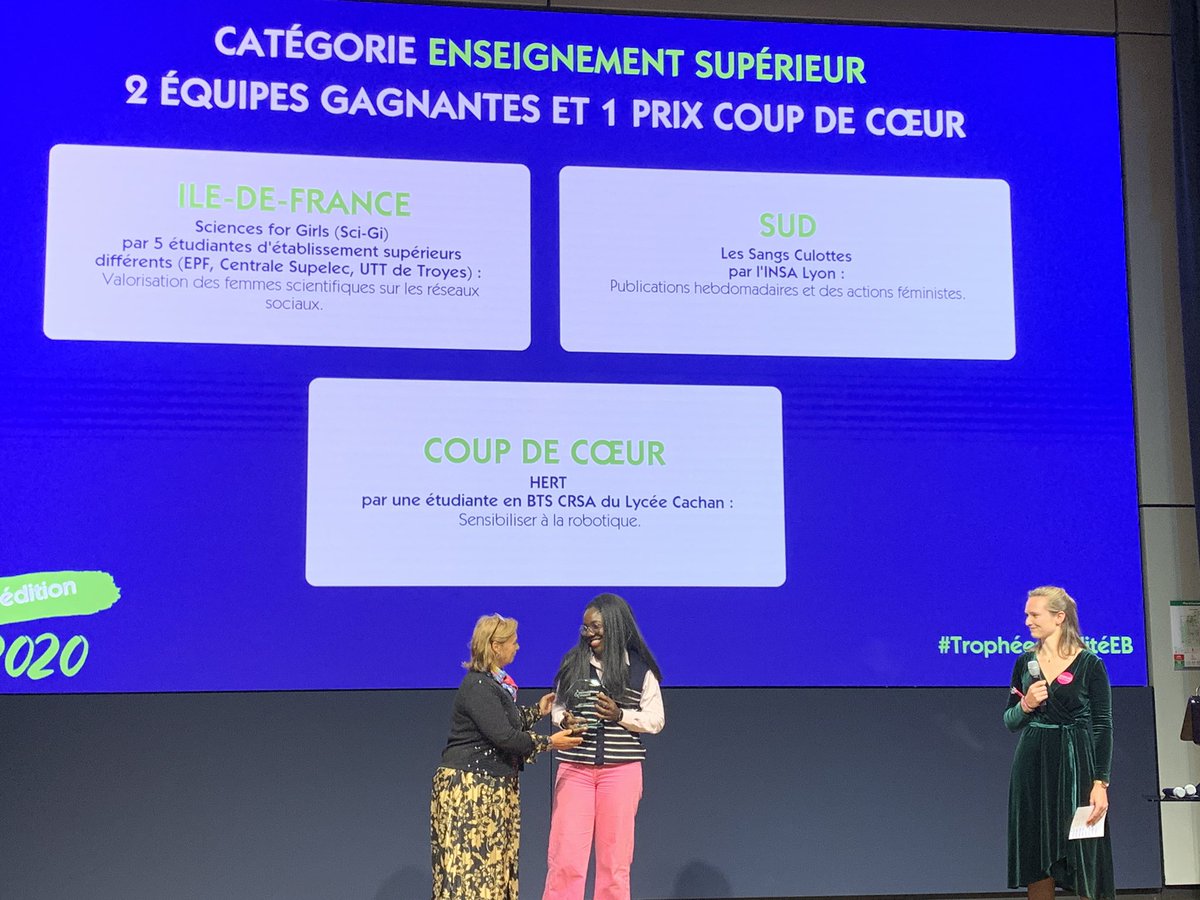 alinebourdin's tweet photo. Sciences for Girls (Sci-Gi) - mise en lumières des femmes scientifiques @epf_ingenieurs #TrophéesEgalitéEB https://t.co/EJHfCpwCB9