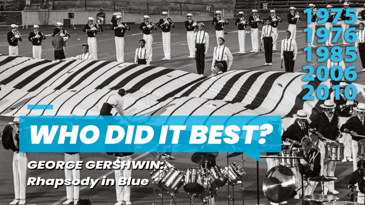 'Rhapsody in Blue' performed by the @madisonscouts 5 different times over 35 years. Who did it best? ➡️ dci.fan/WDIB-Rhapsody