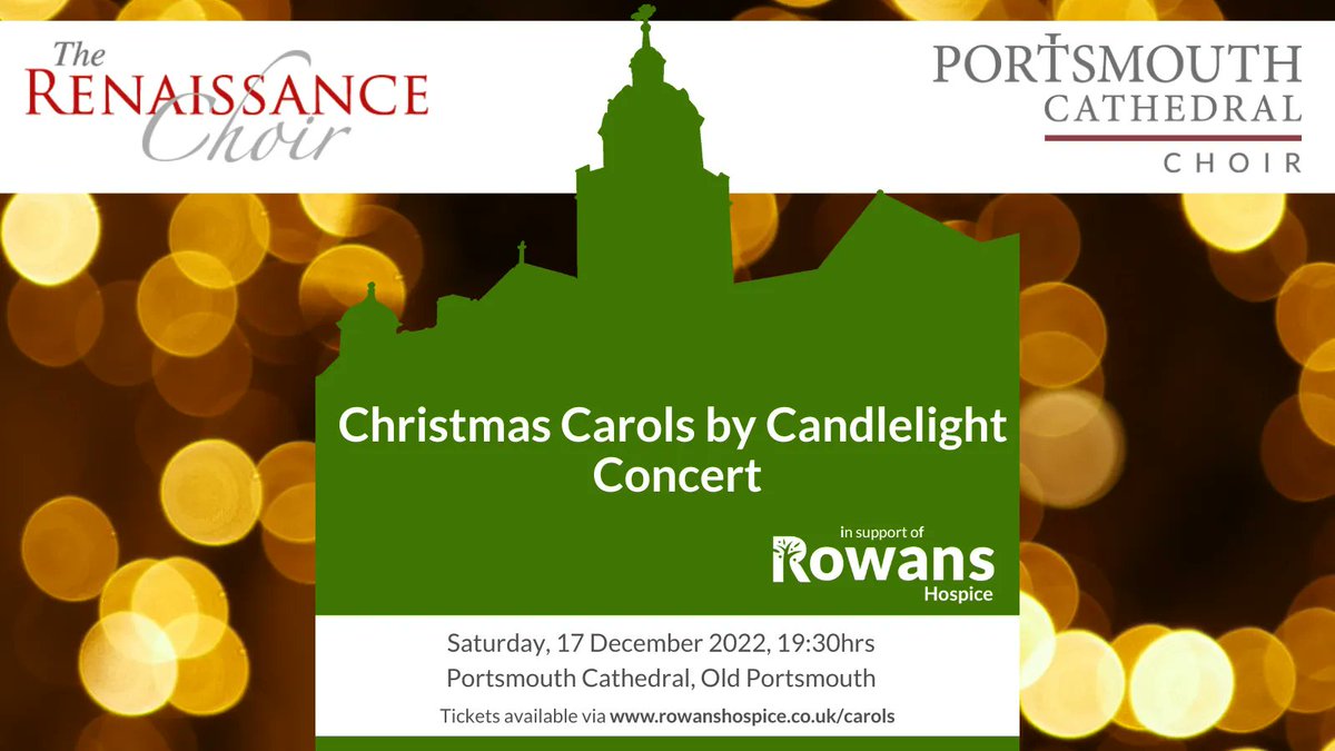 The Christmas Carols by Candlelight Concert by the @Renchoir & @PortsmouthCathchoir returns to @PortsmouthCath on Saturday, 17 December. Tickets are now available to purchase so visit our website buff.ly/3COtZTW to secure your tickets & join us. #portsmouthevents #whatson