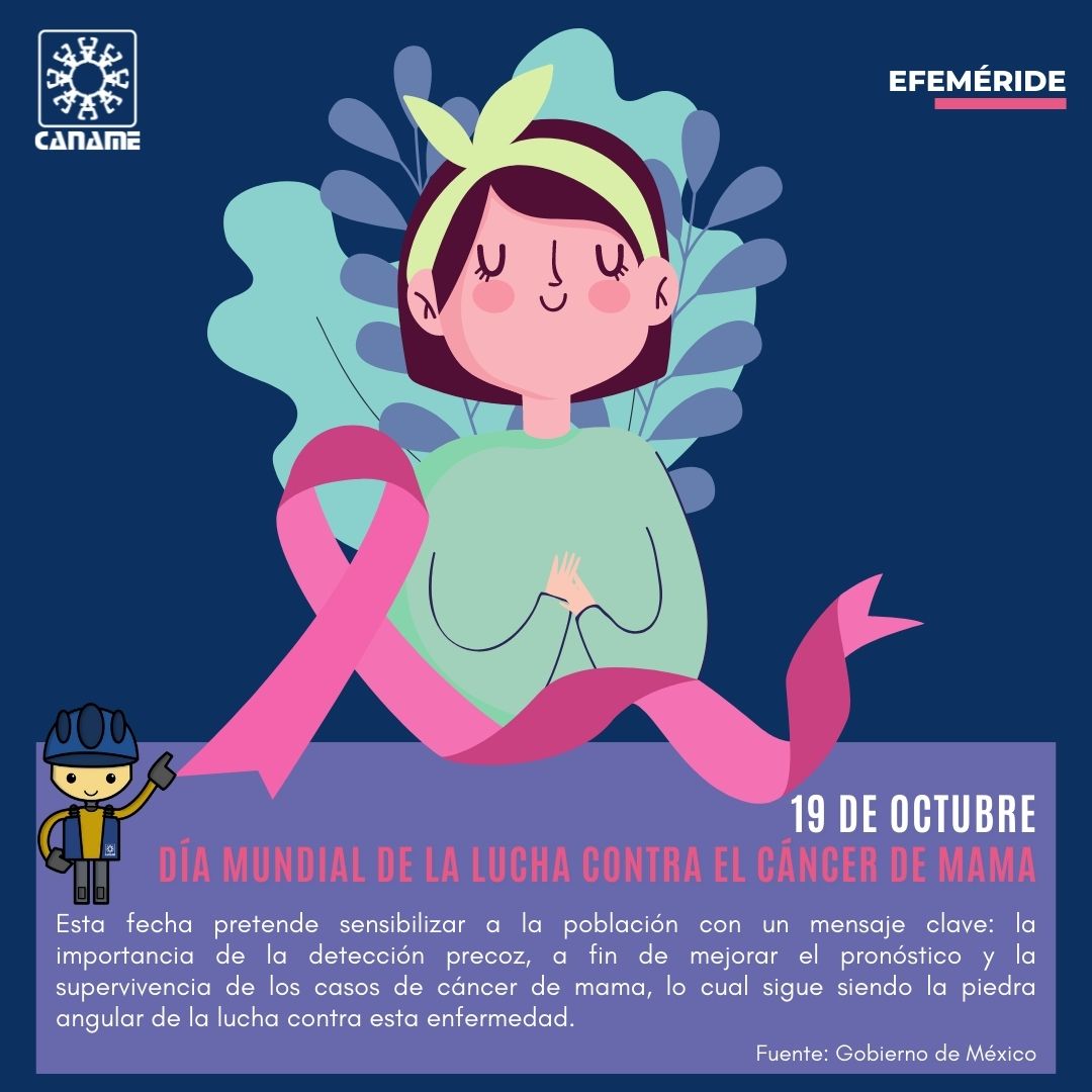 canamemx's tweet photo. En #CANAME nos unimos a la  #luchacontraelcancerdemama 

Recuerda: 
Chequeos recurrentes 
Visita a tu doctor 

La detección temprana, salva vidas. 💕 https://t.co/1WiBHWZ4po