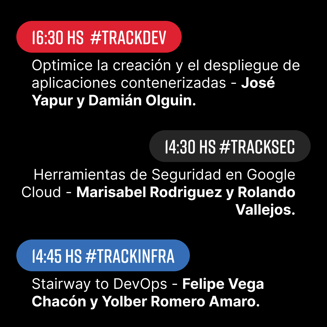 nerdearla's tweet photo. Se vienen unos workshops INCREIBLES🏃👀 
No te los pierdas🧑💻 🙌

Accede desde 📲 https://t.co/34vefB8lUA

#trackDEV #trackUX #trackSEC #trackINFRA https://t.co/2wsMJJqxuX