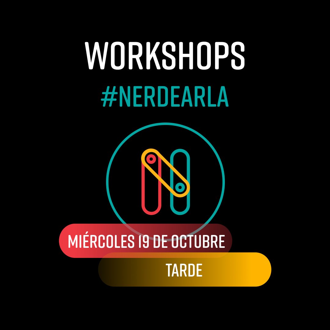 nerdearla's tweet photo. Se vienen unos workshops INCREIBLES🏃👀 
No te los pierdas🧑💻 🙌

Accede desde 📲 https://t.co/34vefB8lUA

#trackDEV #trackUX #trackSEC #trackINFRA https://t.co/2wsMJJqxuX
