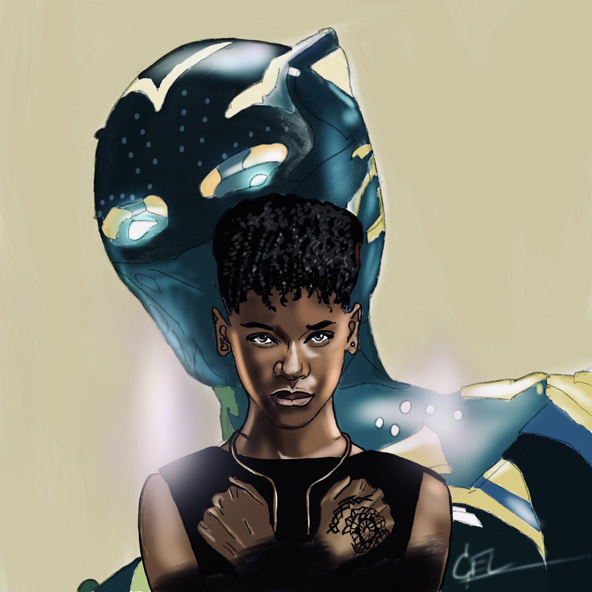 celmationart's tweet photo. Shuri
To everyone keeping Stan Lee and Chadwick Boseman’s legacy alive. ✊🏾
#Shuri #art #WakandaForever #ChadwickBoseman #LetitiaWright #digitaldrawing #Marvel #BlackArt #illustration #digitalartwork #CompletedART https://t.co/VRPFKQ9Z9p