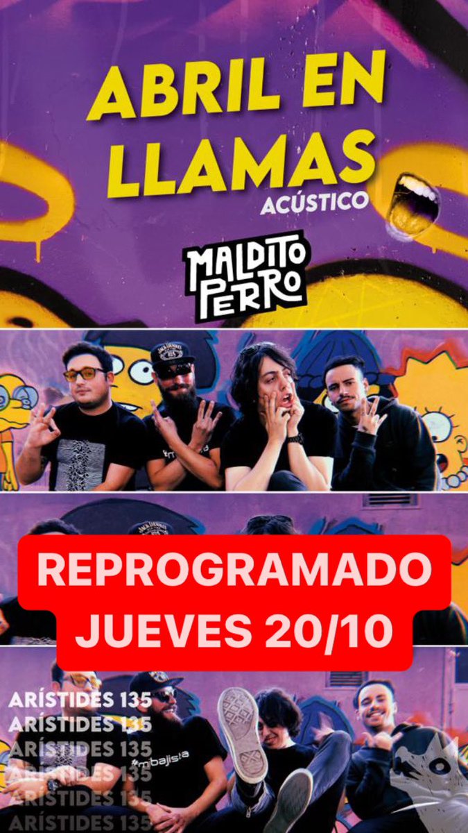 Babys, el show se pasa para mañana JUEVES ☔️ 🌧️ ☔️