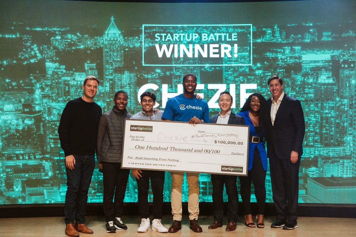 And the winner is… Chezie! 🚀🚀🚀

Congratulations to <a href="/tobyegbuna/">Toby Egbuna</a> and the entire Chezie team!

Welcome to the Startup Battle family!