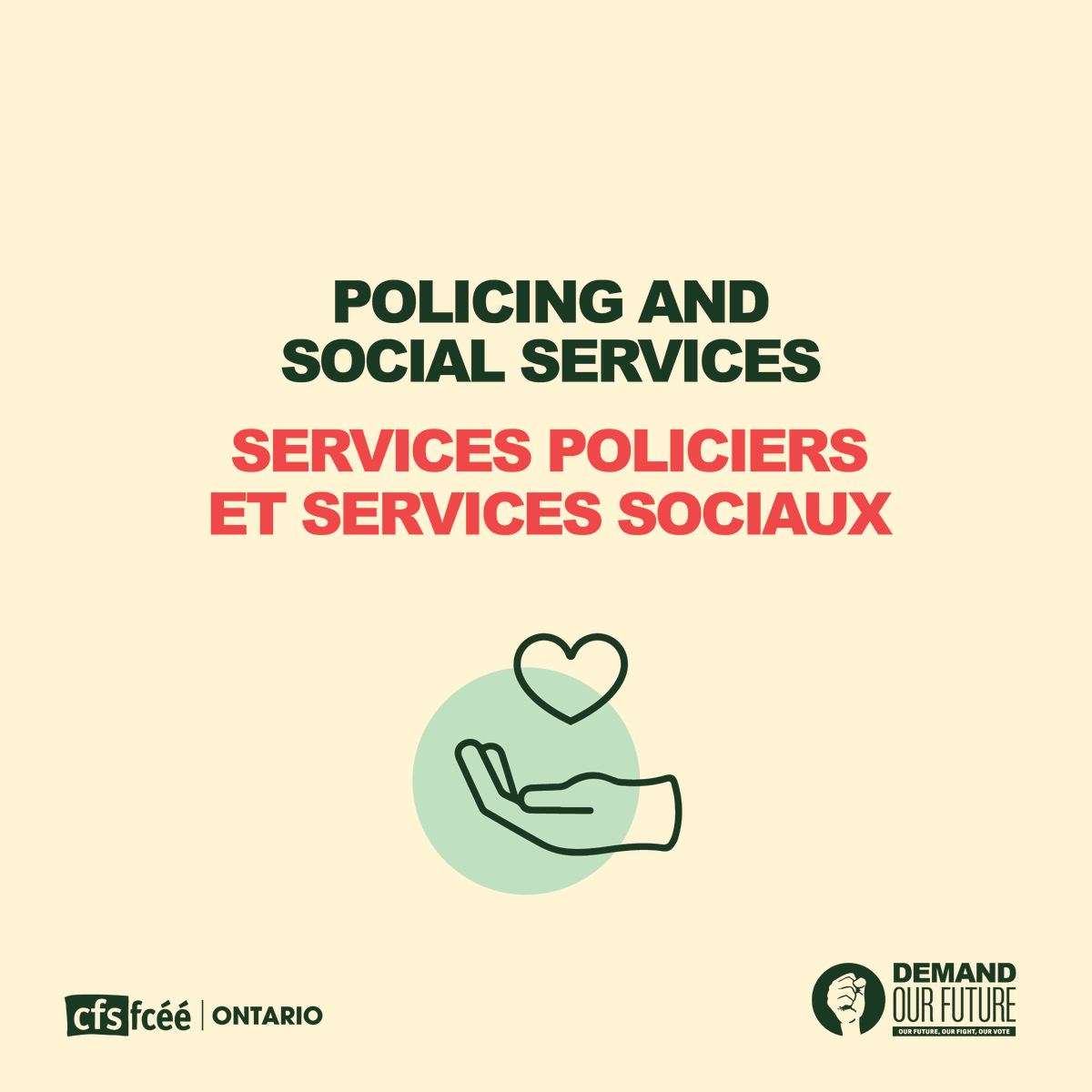 CFSON's tweet photo. We are calling municipalities to invest in comprehensive social support services to adequately meet the needs of our communities. We believe in a future of care, not carceration. Join us, lets #DemandOurFuture. https://t.co/BvEtsJ1PAS