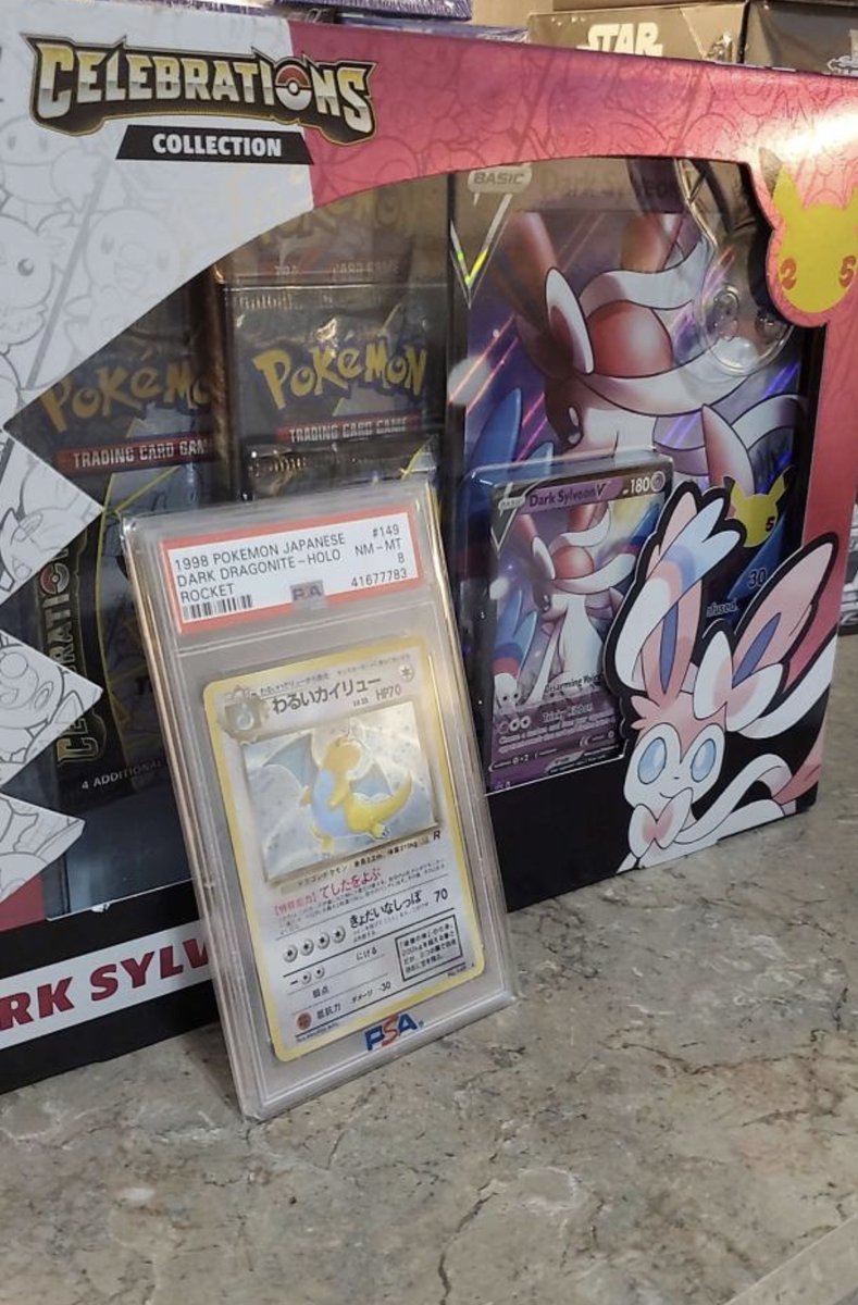 boosterboxplug's tweet photo. Dark Sylveon Celebrations giveaways tonight on Tik Tok at 9pm EST!🥳🥳
Come hangout and win some awesome stuff.
Don't forget to preorder at https://t.co/QLQxWQazSK
 for your packs to be opened up on the stream!🔥🔥🔥 https://t.co/Jg3DlU8gtD