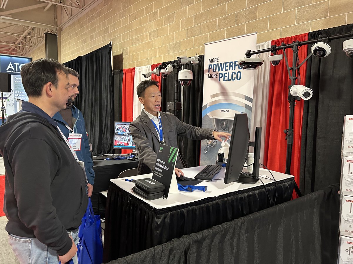pelcovideo's tweet photo. It was an exciting first day at @MotoSolutions #Pelco booth #1024 at #SecurityCanada. There’s still time tomorrow to see the #Pelco #security solutions. Stop by to see the Sarix Pro 4, #PelcoCalipsa #VideoAnalytics, and #VideoXpert #VMS. Learn more:
https://t.co/MaeGyjMZZi https://t.co/sXYL7TNyDg