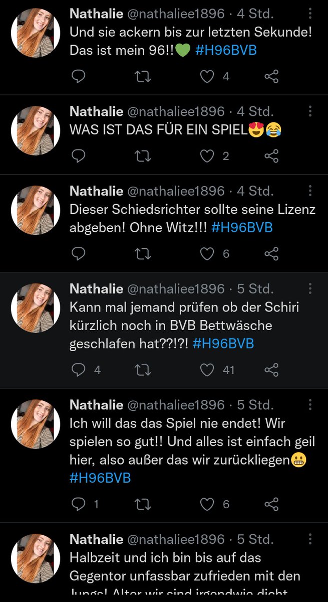 ELF (11) Tweets während des Spiels im Stadion