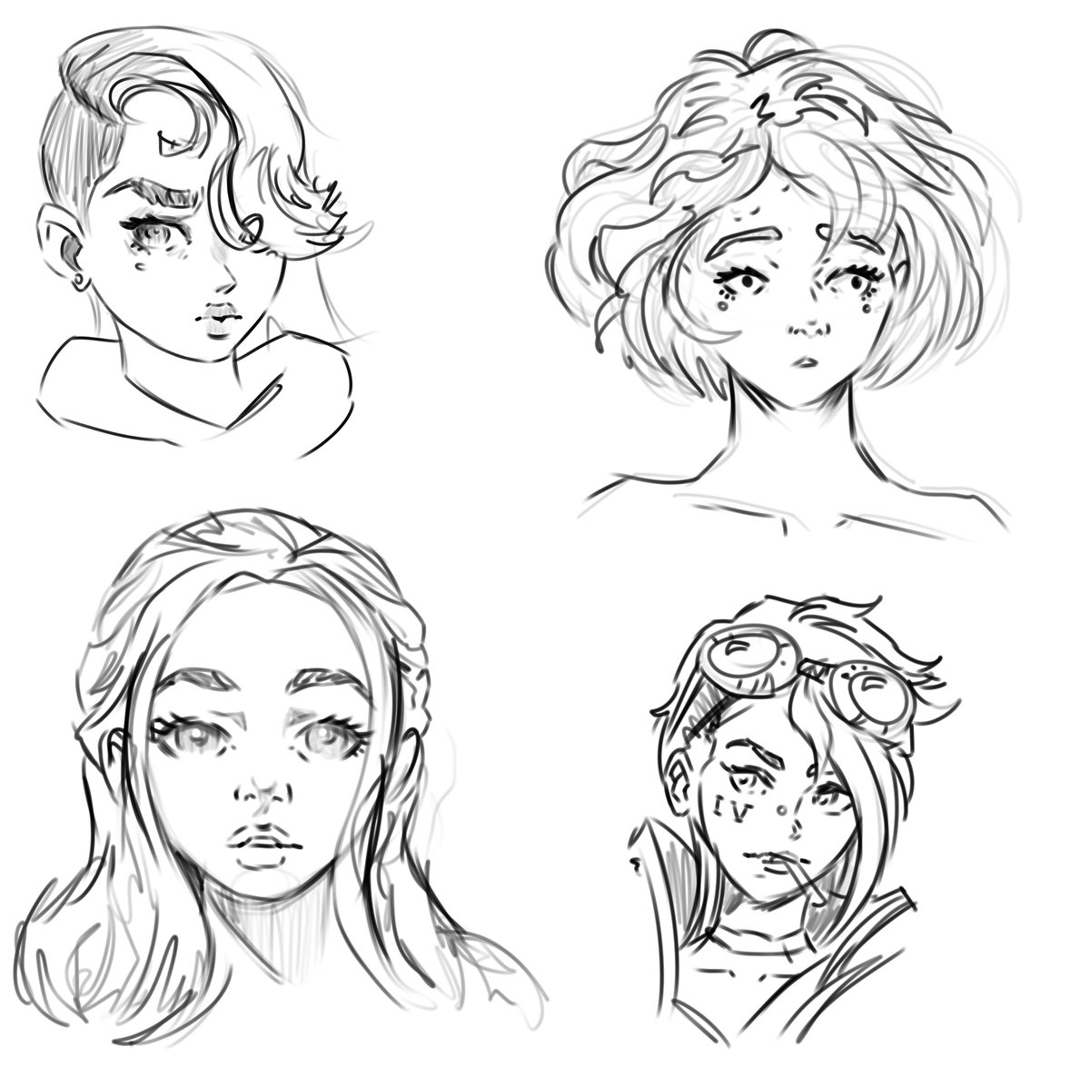 KingKhyle's tweet photo. Studying! Heres some faces found from Pinterest, mostly an artist named Ladowska! Really cool stuff!
#animeart #artmoots https://t.co/GLhT8ABT9N