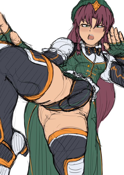 #男の娘 東方のコスプレ女装男子イラストもっこりキック(意味不)めーりんくん影とかは後でー||7 