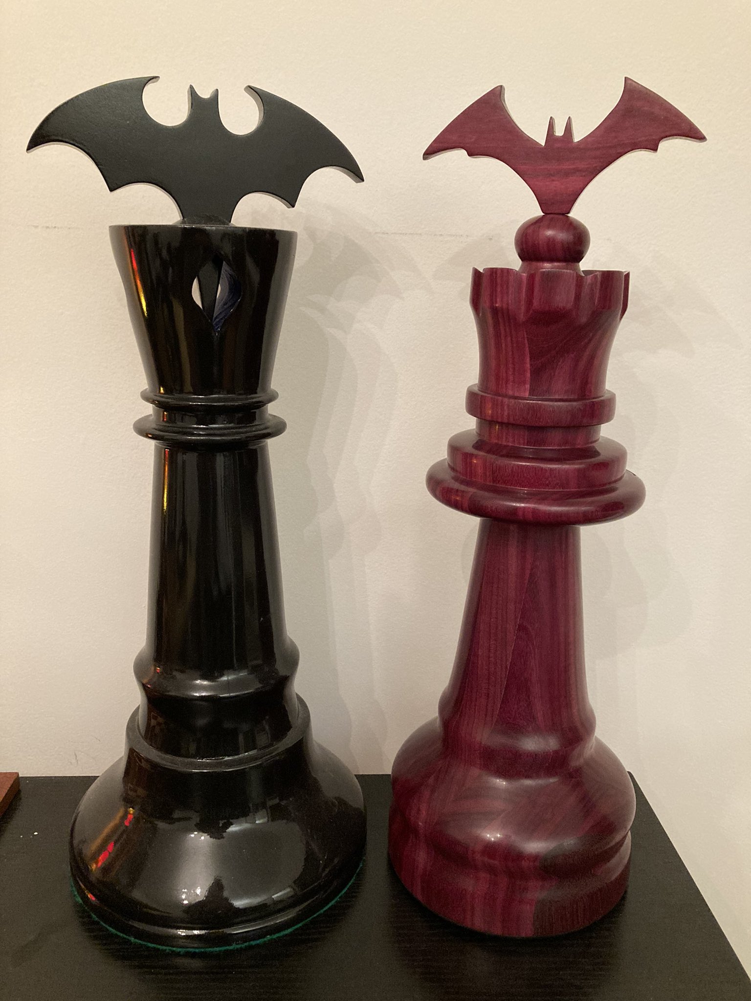 GothamChess on X: This is incredible. A fan built me a wooden chess king  with a detachable bat. Chess community is full of people spanning so many  walks of life ❤️  /