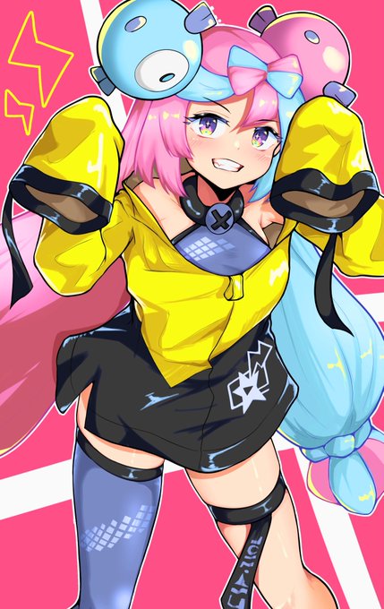 ナンジャモちゃん描いた。インナーはレオタードになっていると聞きました #ポケモンSV 