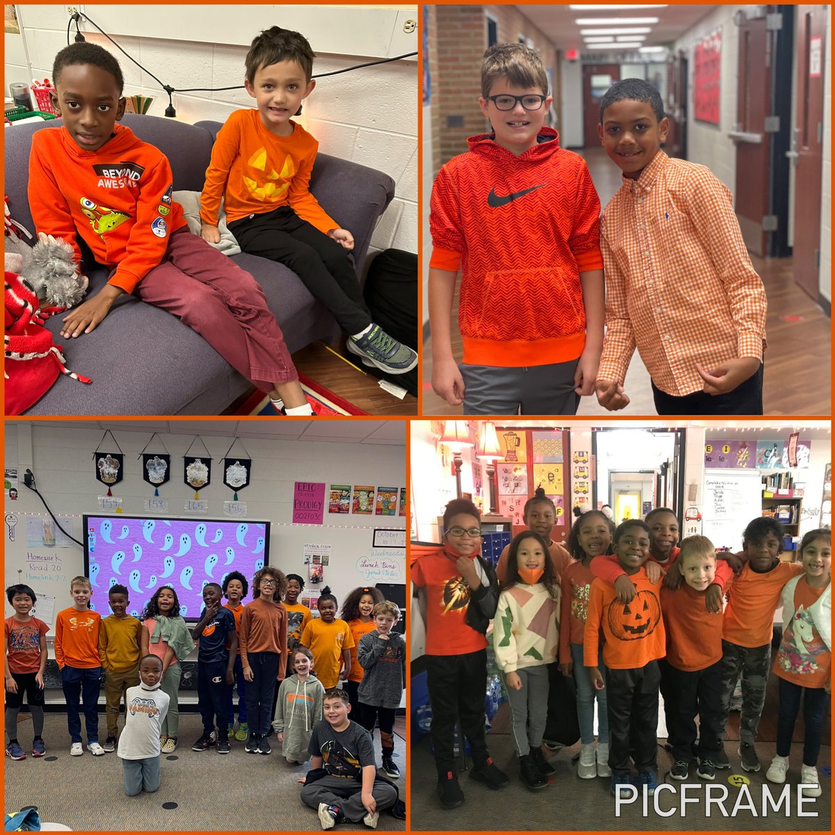 woodcreekelem's tweet photo. Happy Unity Day!  Today we wore orange to send a visible message that we stand together for kindness, acceptance, and inclusion! 🧡 #HappyUnityDay! #unityday #unityday2022 #woodcreekbears #kindness #acceptance #inclusion #fpssucuess🧡🧡🧡 https://t.co/bZz1qpiKme