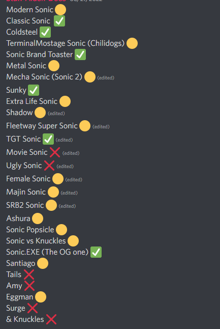 SonicMashupFNF's tweet photo. here was the character list for the mod
Ugly sonic shit would've been peak /hj
🥚 https://t.co/ohen3AYAfi
