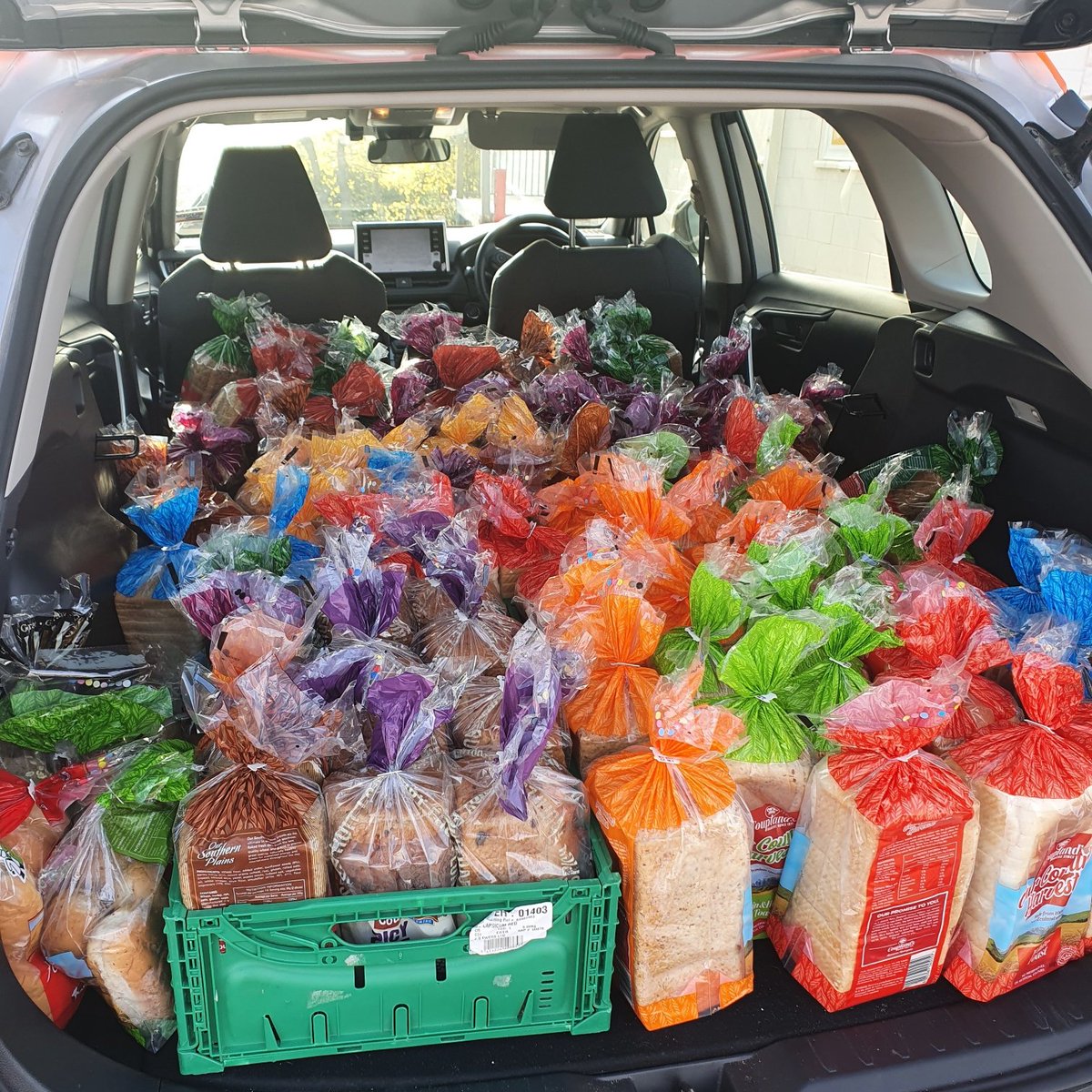 Our SBS Timaru team proudly volunteer their time each day to pick up surplus bread from by Coupland’s and deliver it to the Family Works Food Bank. Check out the Timaru branch car, packed to the brim with donations earlier this week! #proudtosupport #bankwithaheart #community