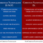 Photo by Stop Christian Nationalism (@NationalismStop)