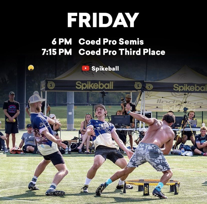 worldofroundnet's tweet photo. Plenty of matches will be streamed live this weekend including all day Saturday! Sunday’s matches will even be streamed live on https://t.co/pj3kcxLsq6 @Spikeball @espn 

https://t.co/Ytm81R7L3s https://t.co/Tdi3PpTzfY