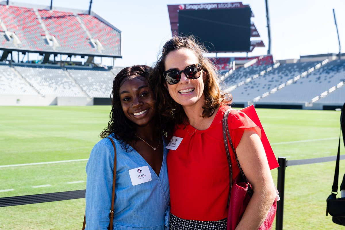 AztecClub's tweet photo. Yesterday we celebrated the launch of the SDSU Athletics Women's Fund!🔴⚫️

In conjunction with the 50th anniversary of Title IX, the fund aims to raise financial support to achieve &amp; maintain excellence across all Aztec women's programs.

Learn more: https://t.co/VUiNDbyI4D https://t.co/VMfQXphkLl