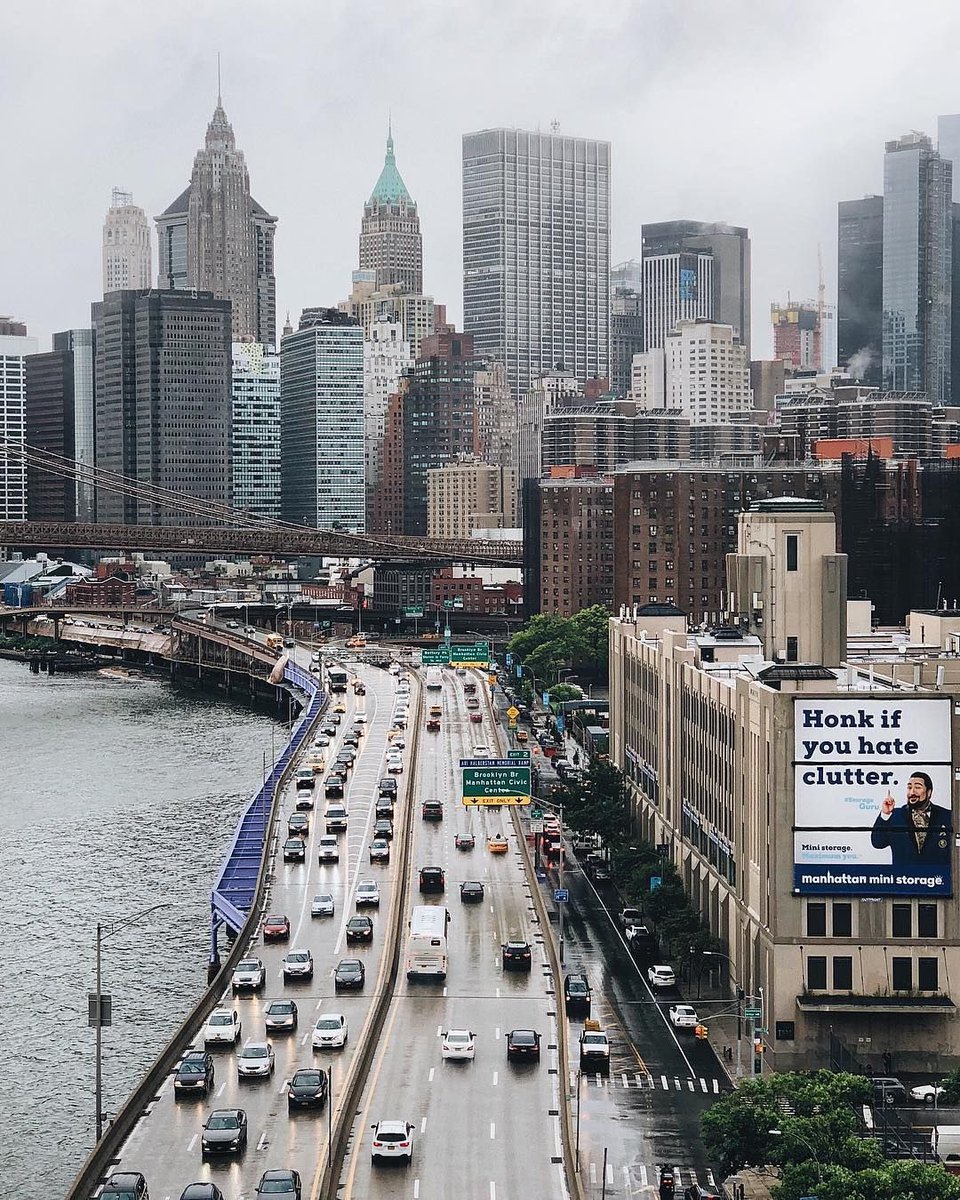 Sombit's tweet photo. @BrentToderian FDR Drive on left, McGrath Hwy on right.  So much potential for more livable space free of sprawling overpasses and cars https://t.co/5WJi0V5h3P