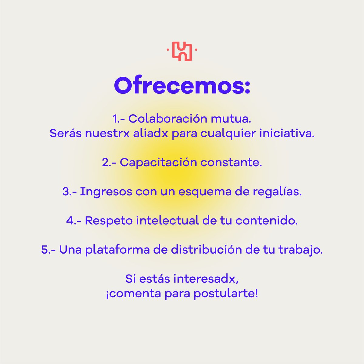 cooltulab's tweet photo. ¡Envía DM para postularte! 🙌
Buscamos másters de las áreas del #arte, las #industriascreativas y la #gestióncultural. 

¿Conoces a alguien? 👀 https://t.co/febYzYNk51