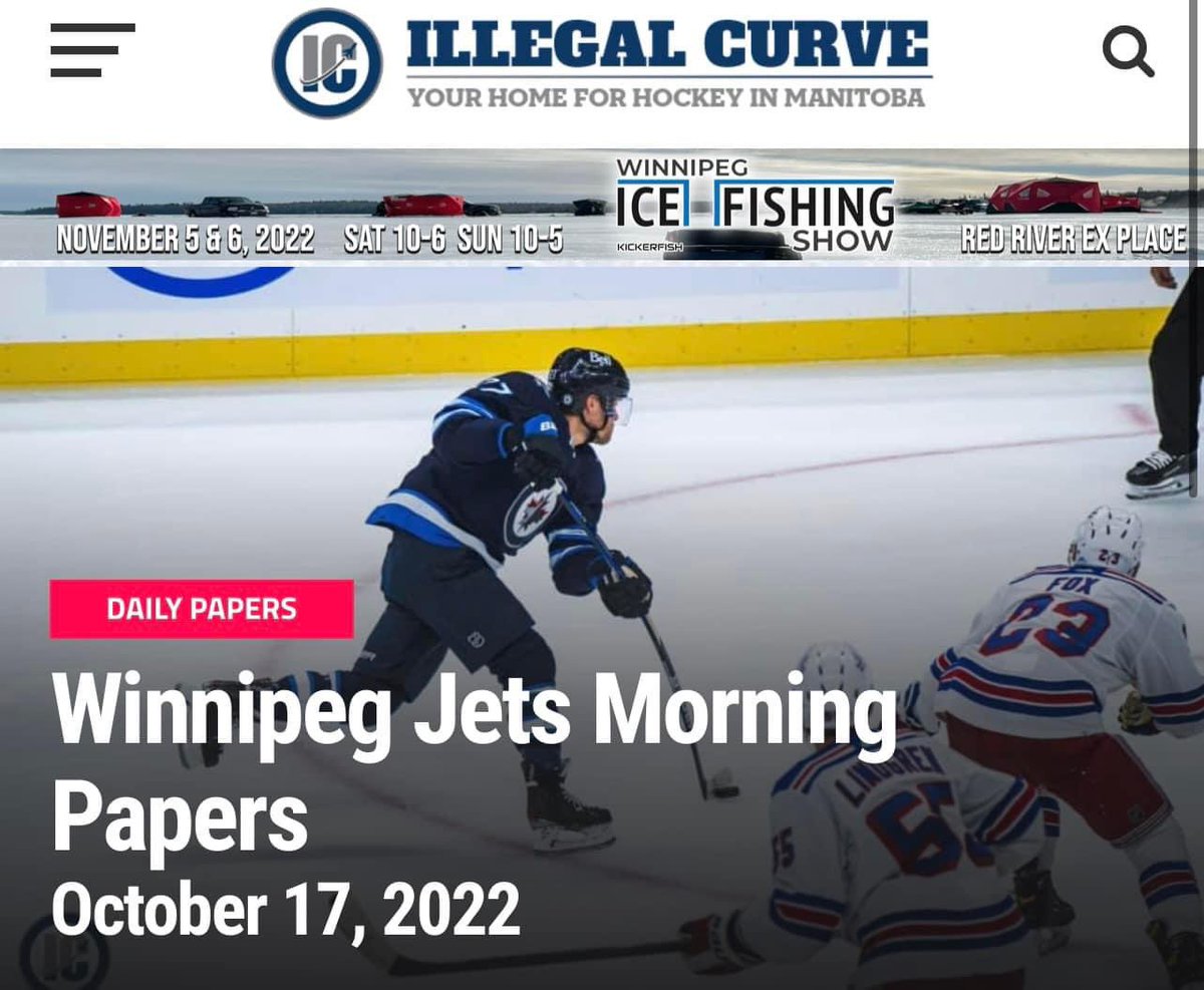 kickerfish_ca's tweet photo. If you’re a hardcore @WpgJetsPR fan, then you probably already follow @IllegalCurve Hockey. If not then you should! Insider scoop on all things hockey in MB.

The guys will be at the Show broadcasting their pre-game show before the Jets’ matinee game vs Chicago. https://t.co/ELtcITVWsS