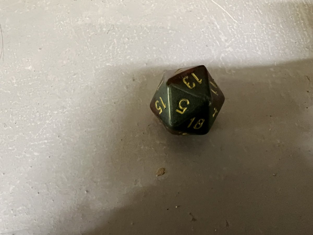 #dicechallenge - day 19 - most recent - This dice in the rushed picture (see day 17) is also one of my most recent, arriving a little over a week ago