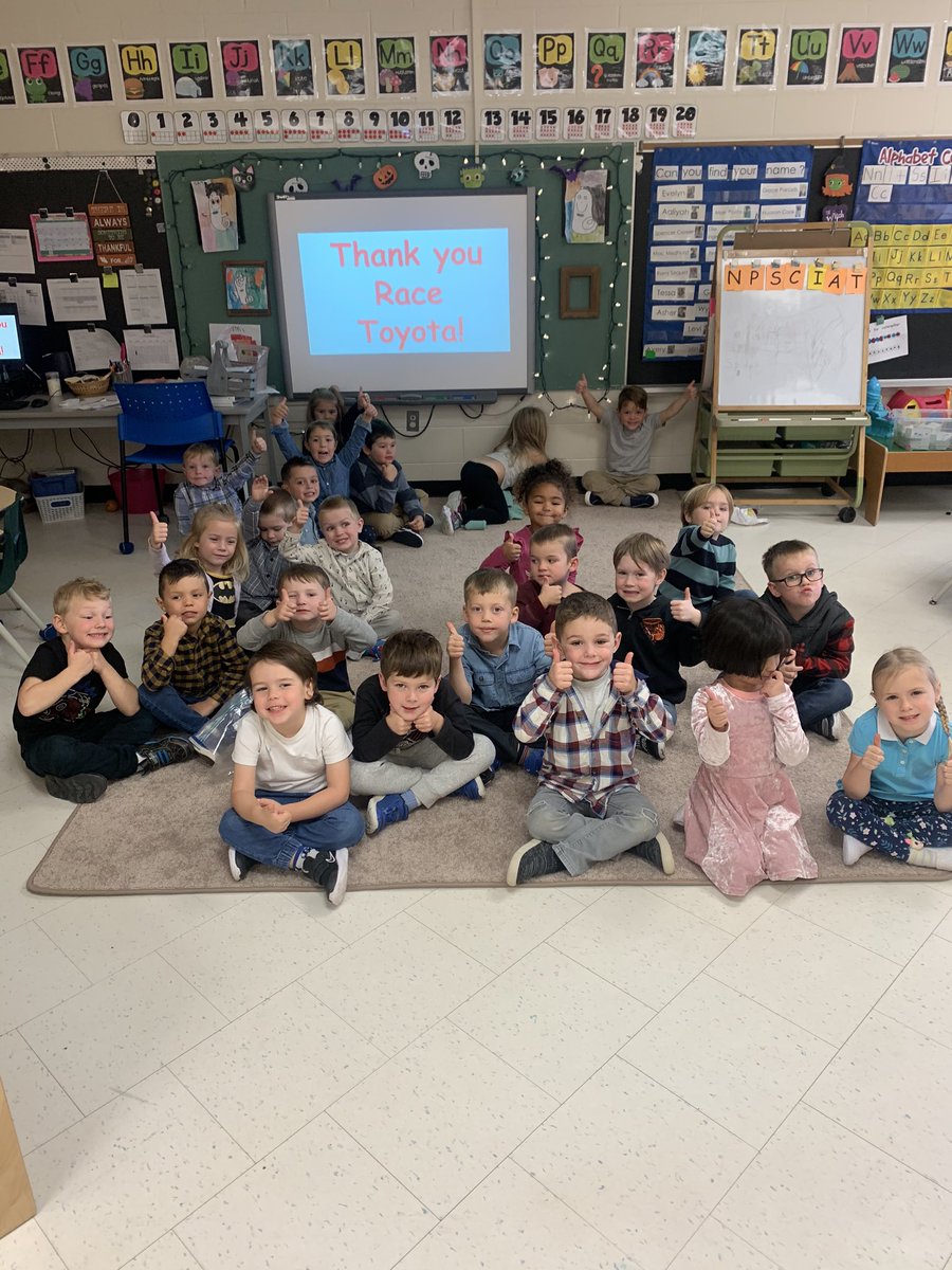 Thank you <a href="/racetoyota/">Race Toyota</a> for your generous donation to buy our kiddos a new carpet!!! They are thrilled! ☺️🚗