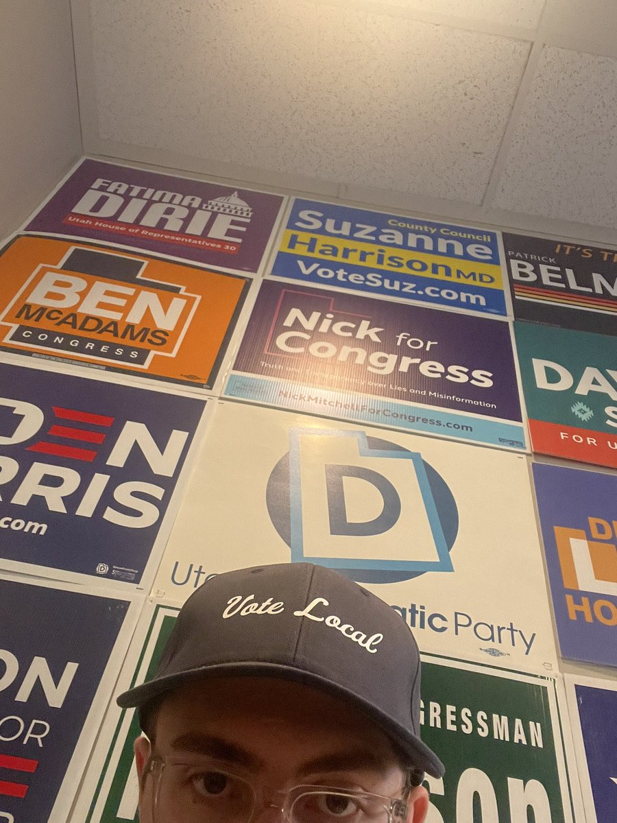 BenAndersonUT's tweet photo. read the hat — and vote all the way down your ballot this year! 🫡

#VoteLocal #LocalRacesMatter #utpol https://t.co/QWsCEarH6j