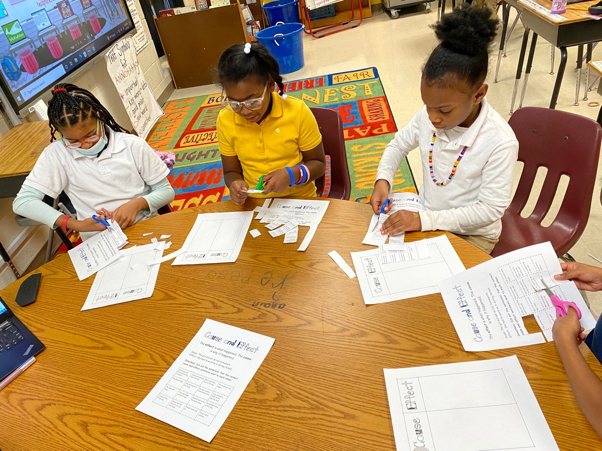 MsRichK5's tweet photo. Small groups are in full effect! My fav. part — hearing a group say “Oh, now I get it!” Their fav. part — being able to hang out in “The Reading Room” aka work on their weekly personalized choice boards. Either way, we love it here! @APSPeytonForest @PruittQuentina @EFLULeads https://t.co/iYasG4IxGW